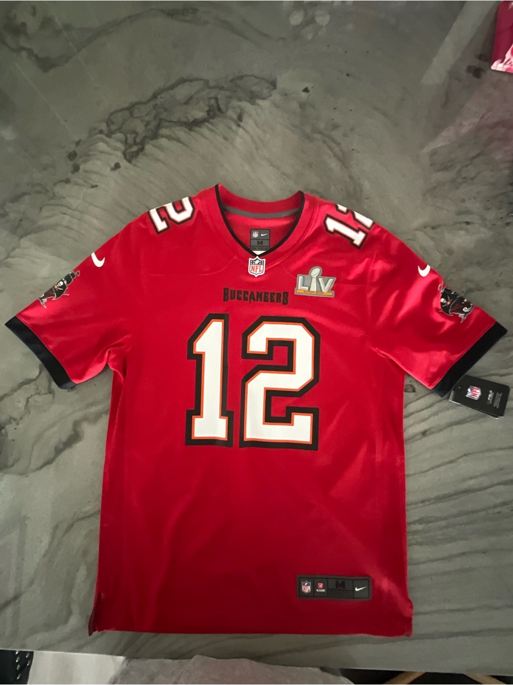 NFL Tampa Buccaneers Brady #12 Jersey -  Red White New with Tag
